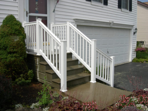 Vinyl Deck Or Stair Railing Installation 